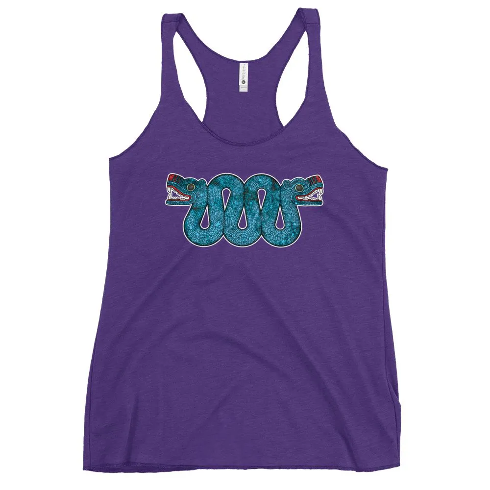 Double Headed Aztec Serpent - Women's Racerback Tank Top