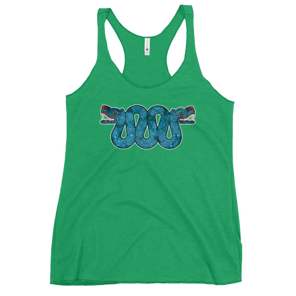 Double Headed Aztec Serpent - Women's Racerback Tank Top