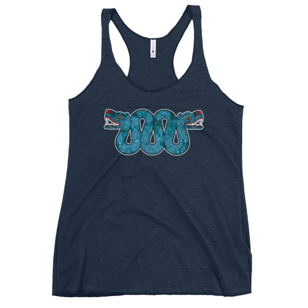 Double Headed Aztec Serpent - Women's Racerback Tank Top