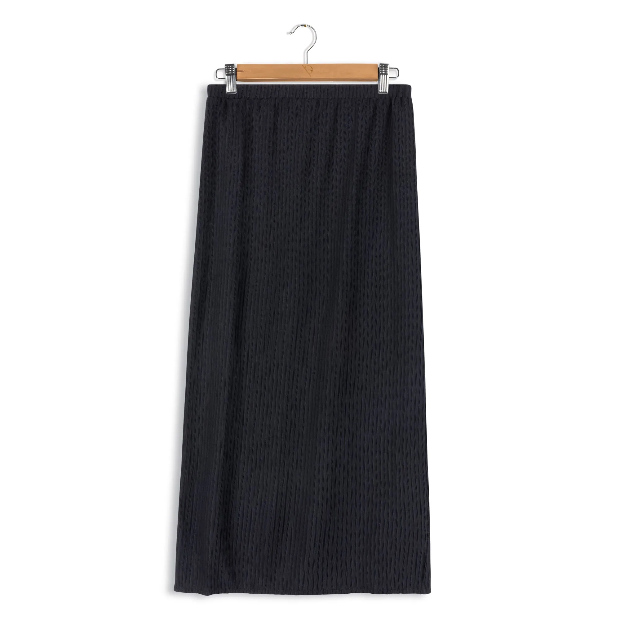 element plisse maxi column skirt