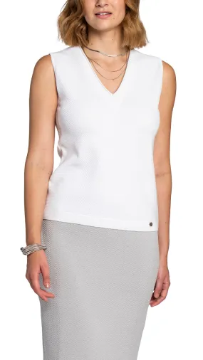 Ellie Knitted Top - White