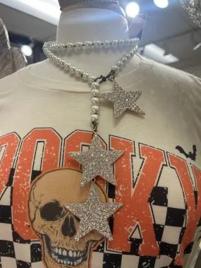 Falling Stars Pearl Necklace