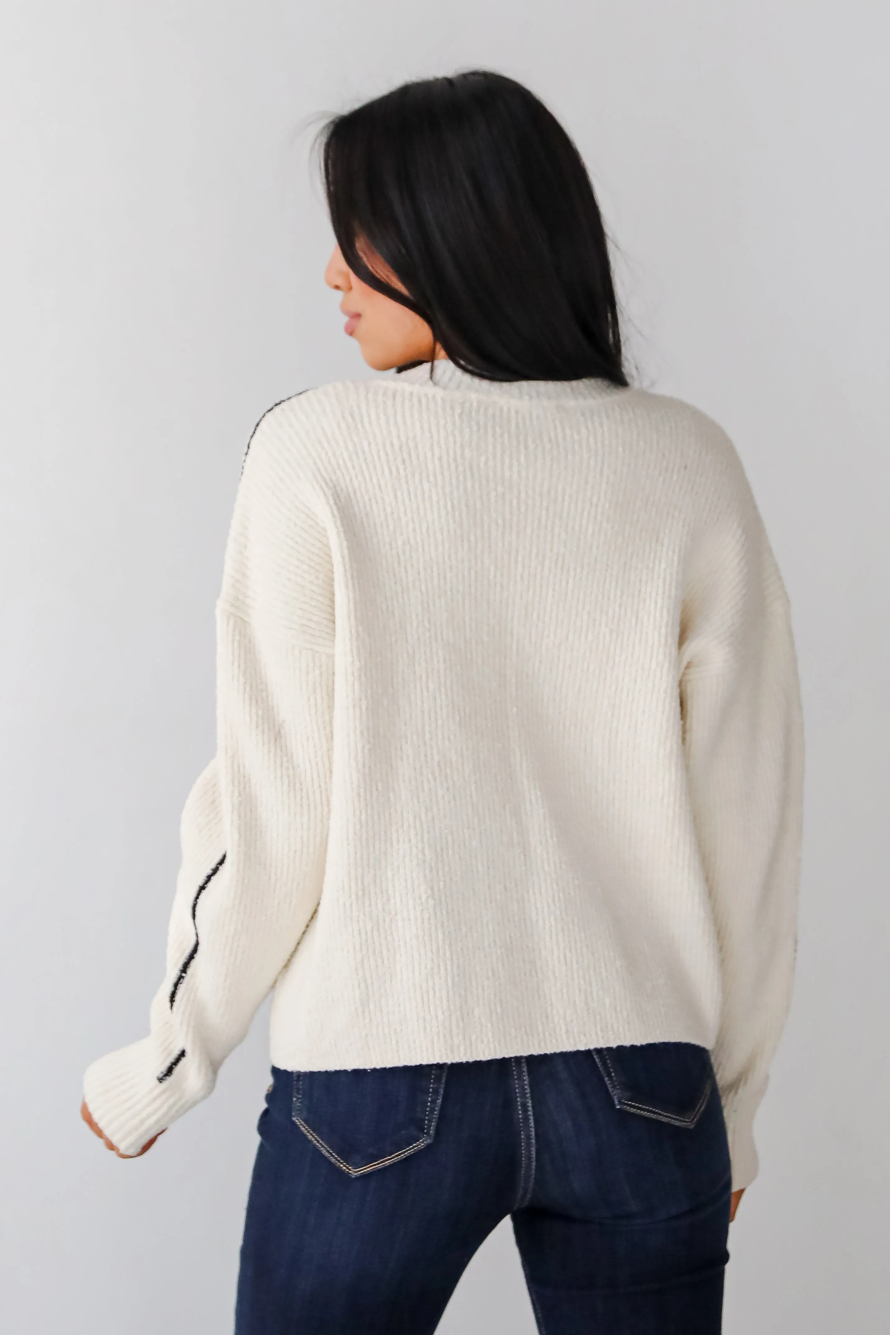 FINAL SALE - Charismatic Sense Cream Sweater