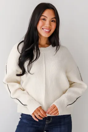 FINAL SALE - Charismatic Sense Cream Sweater