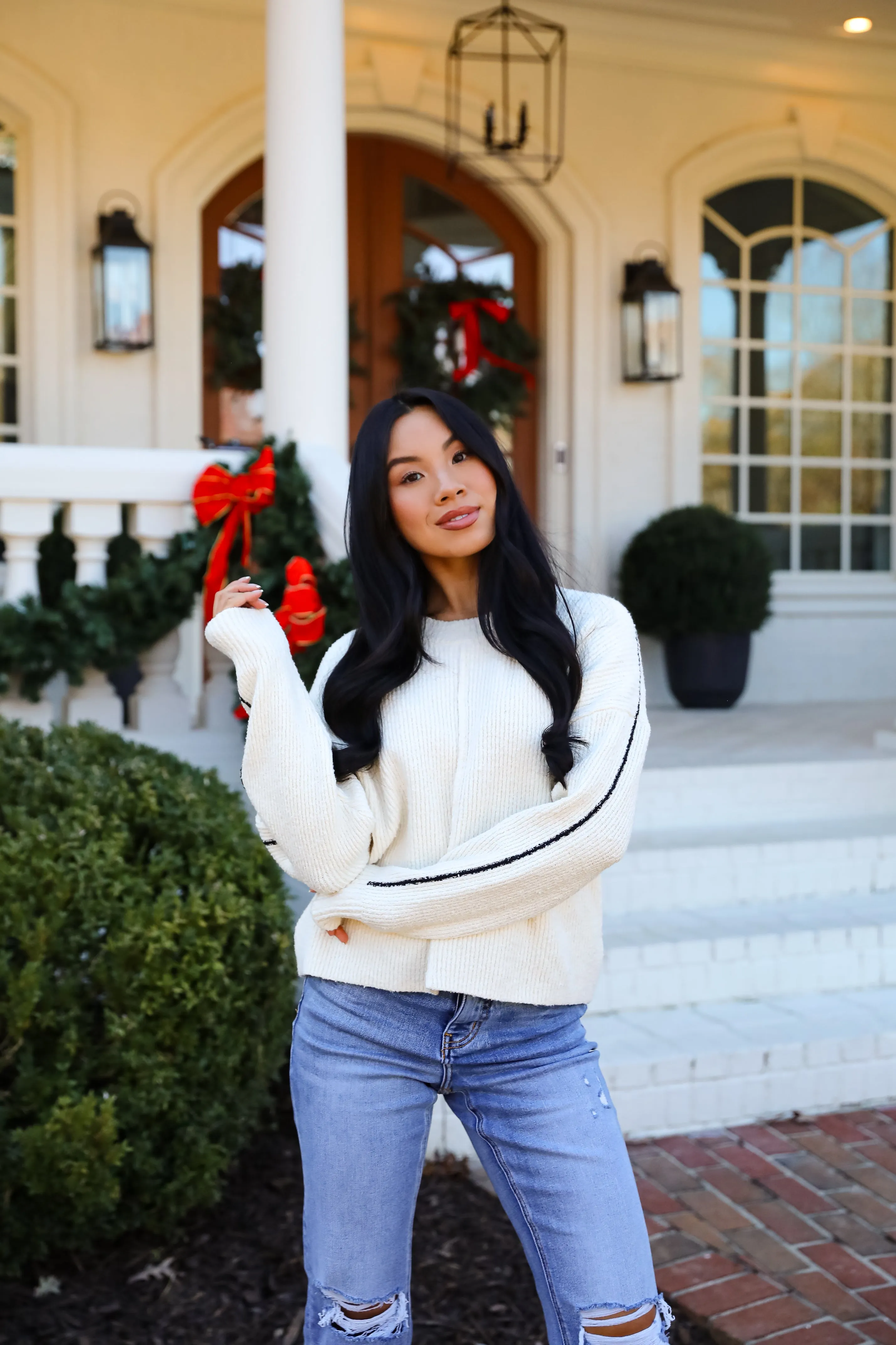 FINAL SALE - Charismatic Sense Cream Sweater