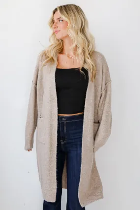 FINAL SALE - Coveted Upgrade Taupe Sweater Cardigan