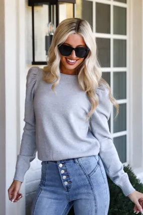 FINAL SALE - Perfected Comfort Heather Grey Sweater