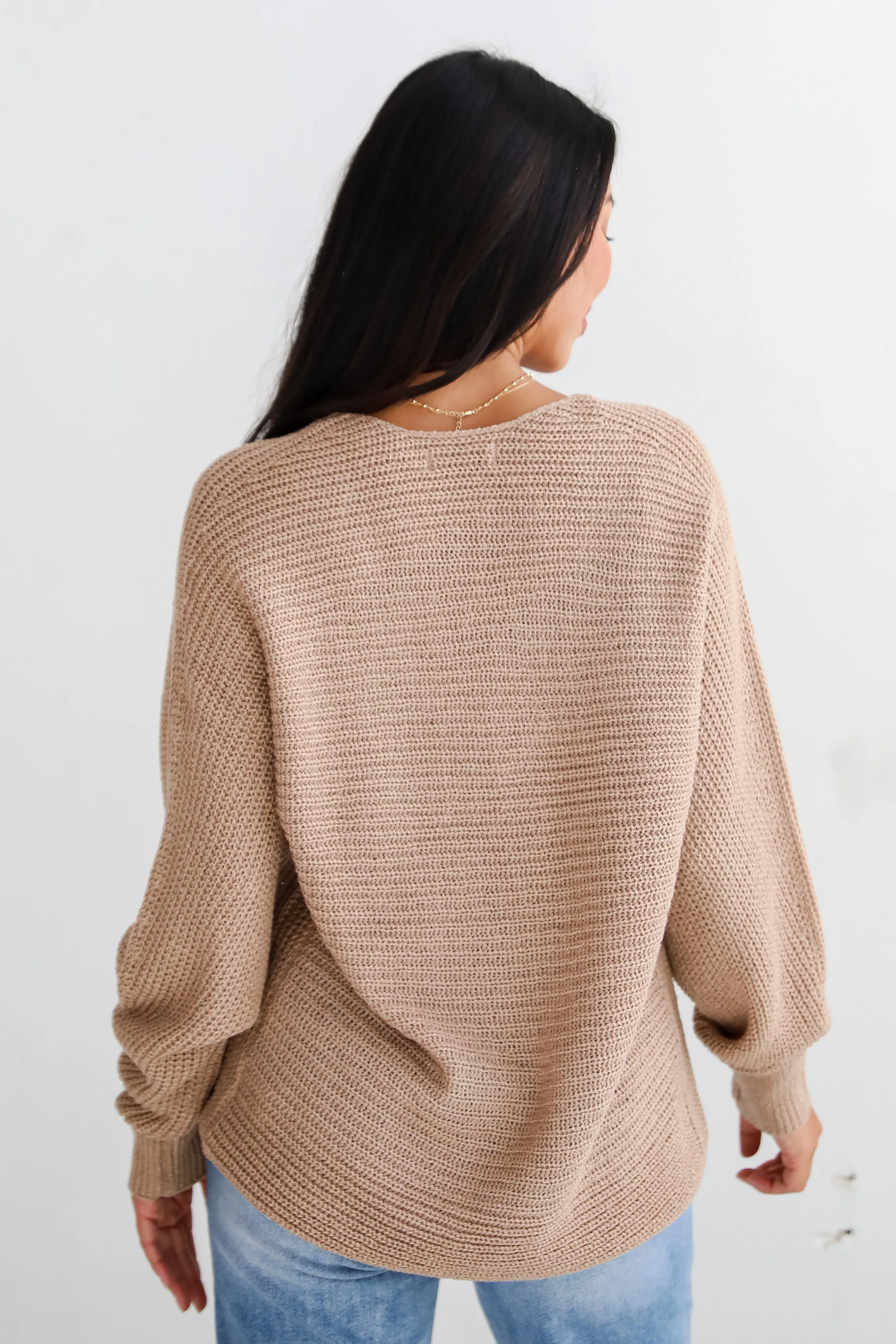 FINAL SALE - Season Status Taupe Sweater