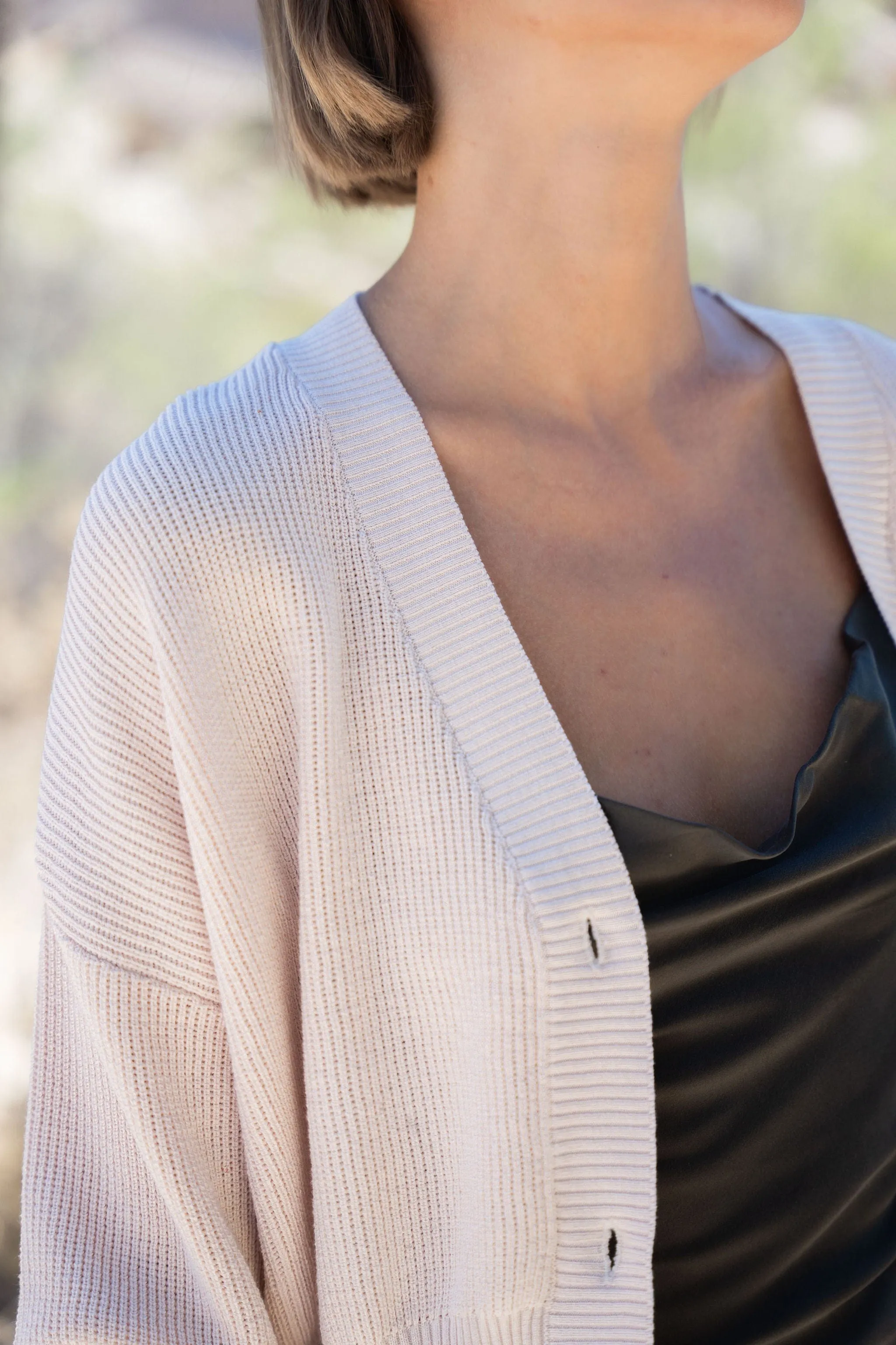 Fine Knit Cropped Cardigan