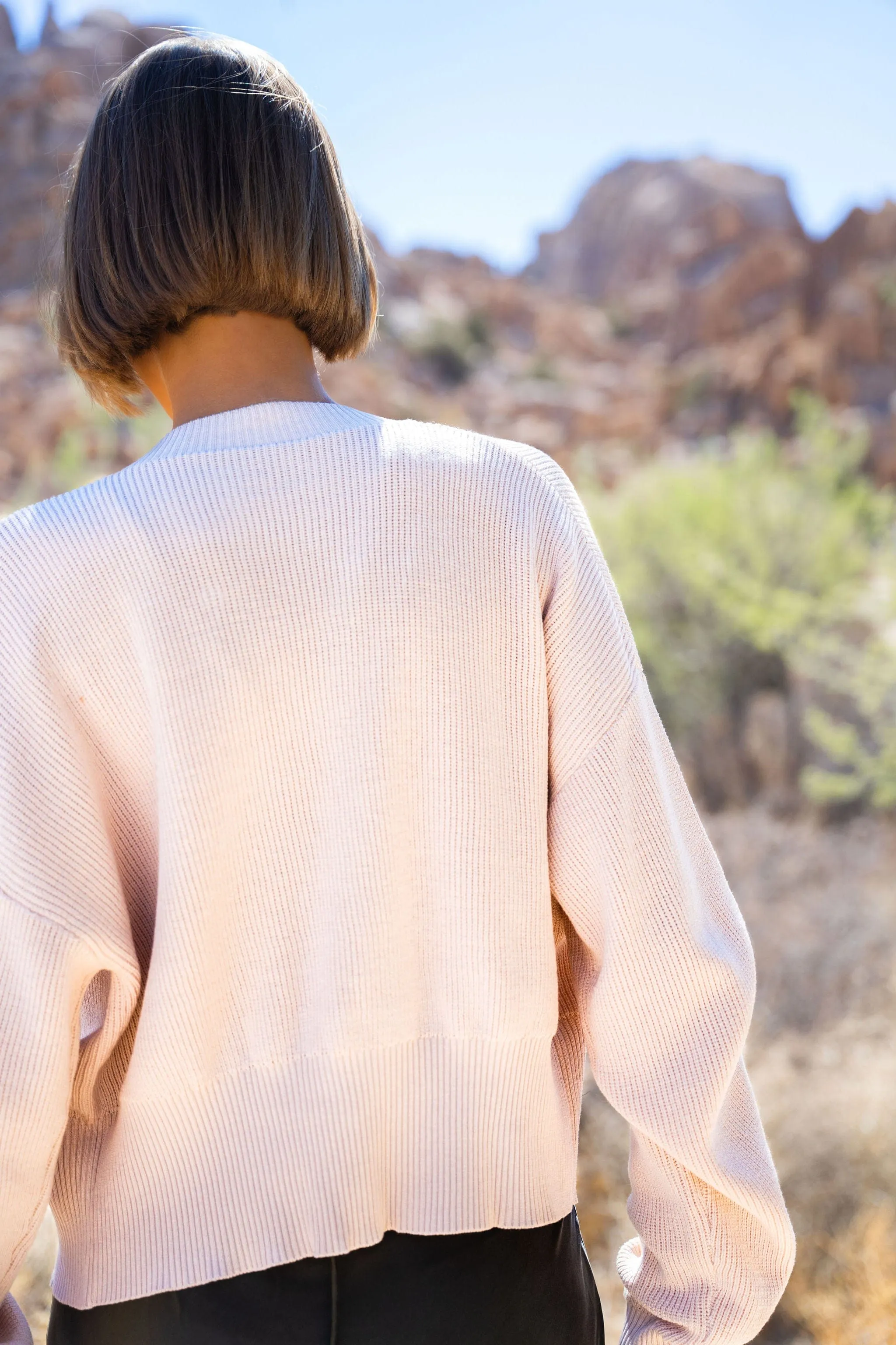 Fine Knit Cropped Cardigan