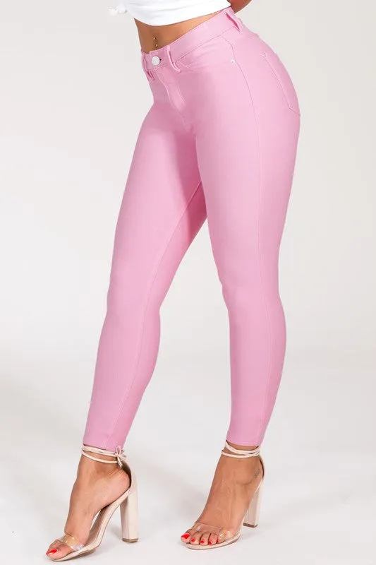 Flexible Skinny Pants - Barbie Pink
