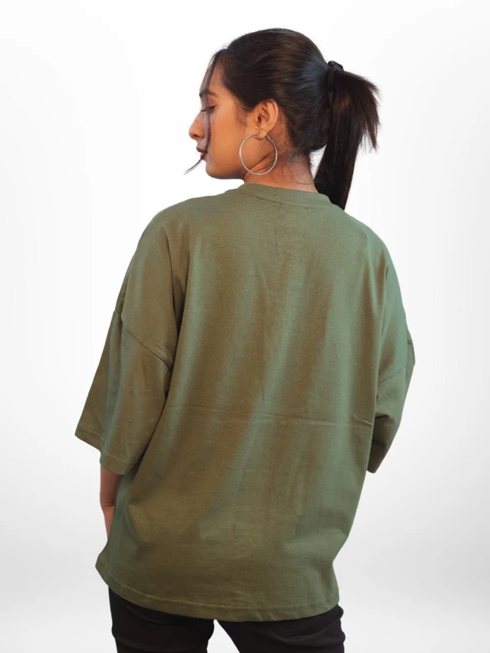 FLOWER Graphic Printed Womens Drop Shoulder T-shirt Legacy Boutiques Bangladesh