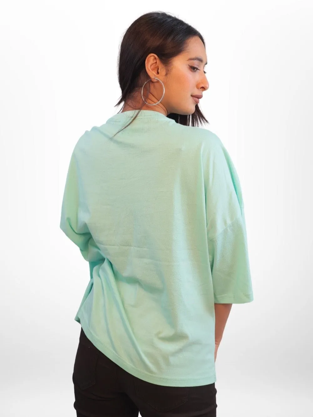 FLOWER Graphic Printed Womens Drop Shoulder T-shirt Legacy Boutiques Bangladesh