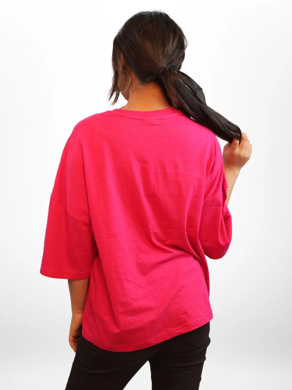 FLOWER Graphic Printed Womens Drop Shoulder T-shirt Legacy Boutiques Bangladesh