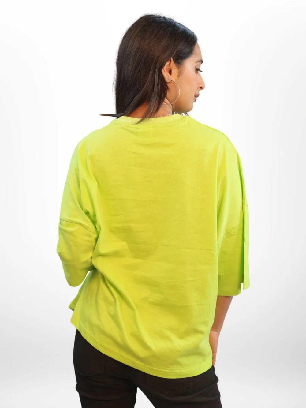 FLOWER Graphic Printed Womens Drop Shoulder T-shirt Legacy Boutiques Bangladesh