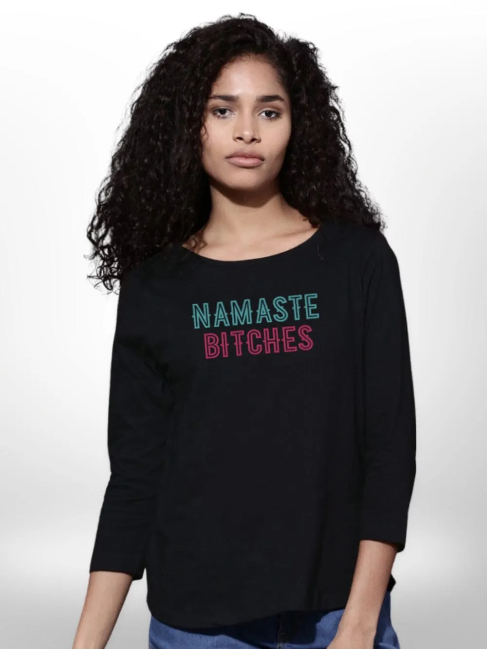 four Quarter Sleeve Beautiful Womens T-Shirt