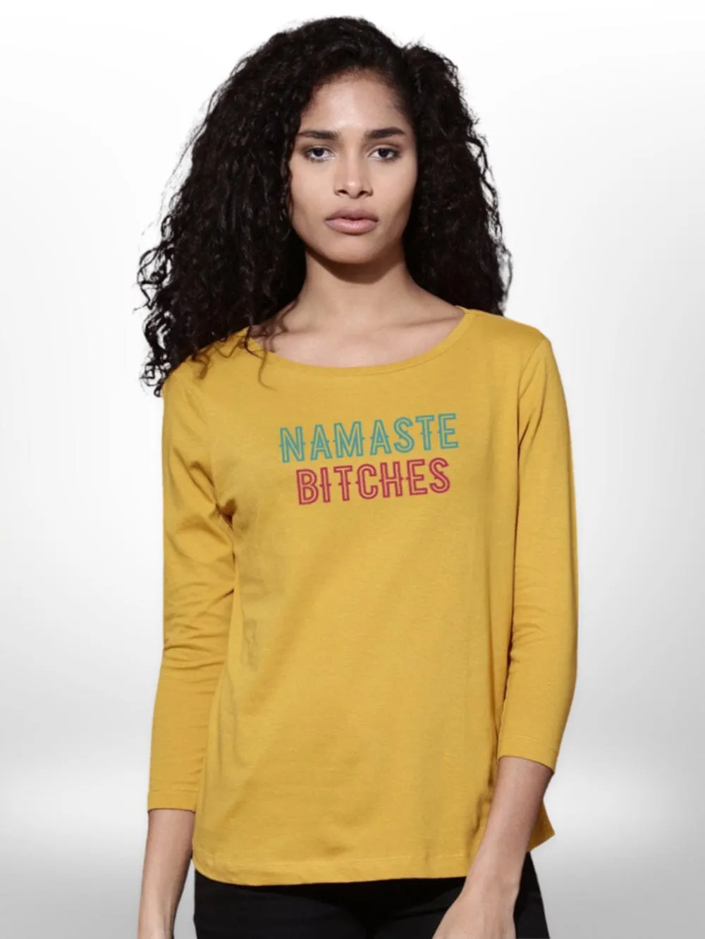 four Quarter Sleeve Beautiful Womens T-Shirt