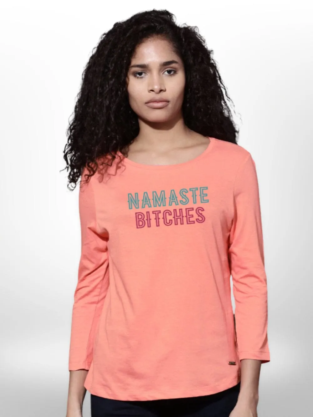 four Quarter Sleeve Beautiful Womens T-Shirt