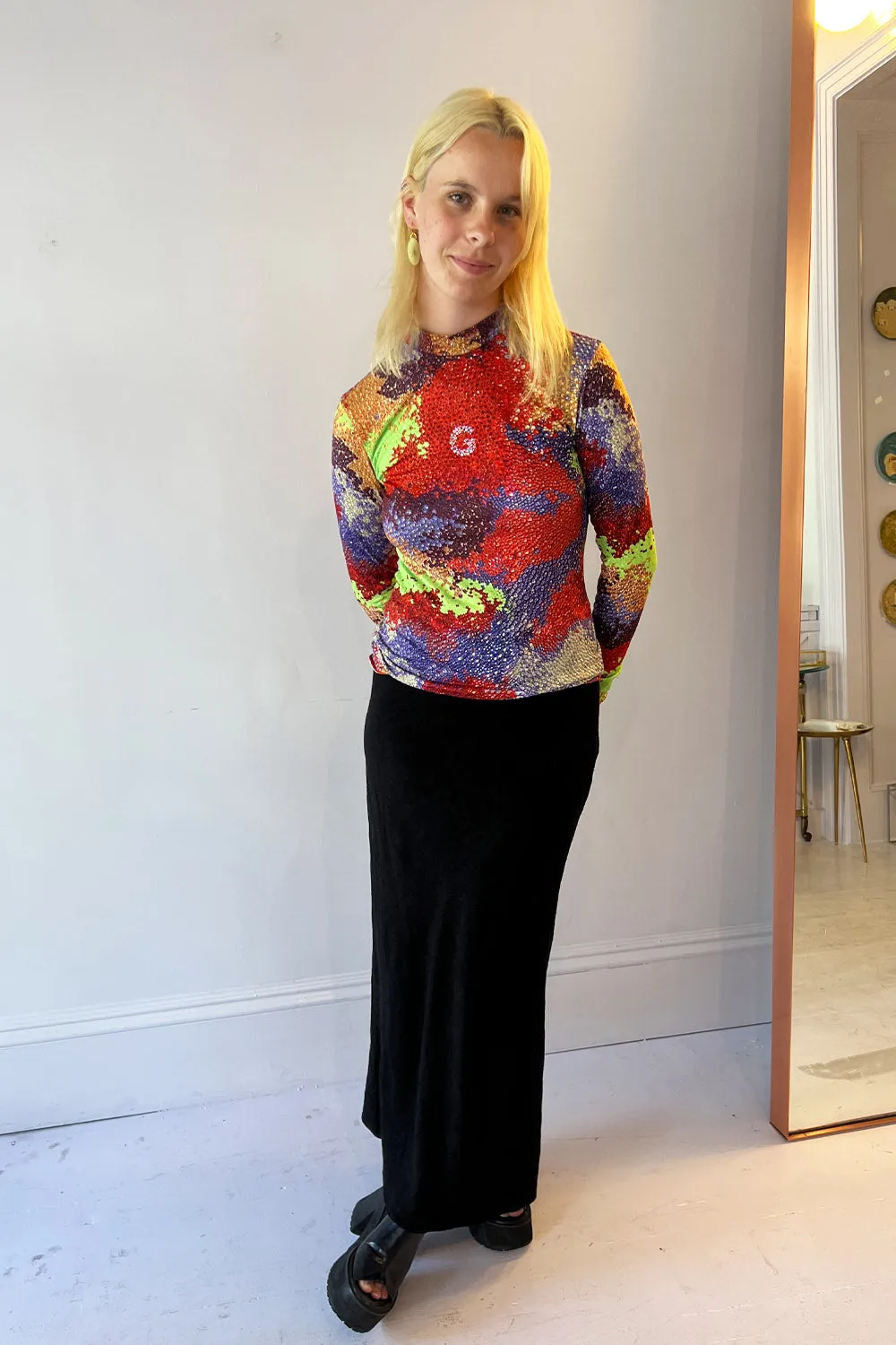 Germanier - Neon Mix Long Sleeve: Red Multi