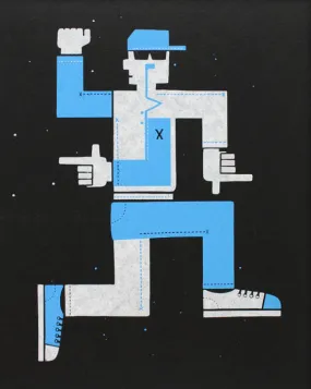Get Up Silkscreen Print by Skewville