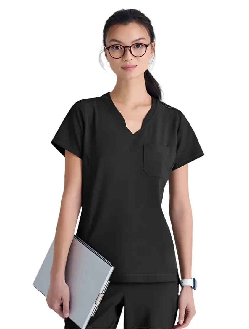 Grey's Anatomy™ Evolve by Barco Sway 1-Pocket Banded V-Neck  Scrub Top