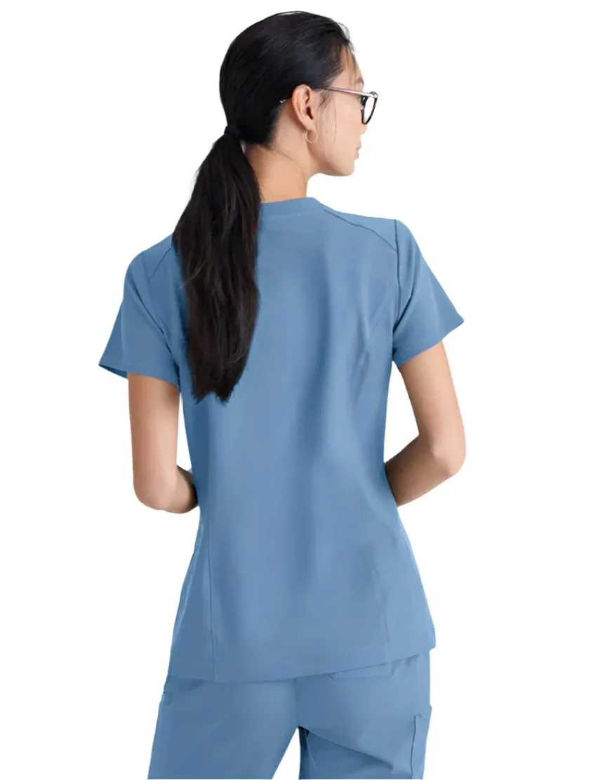 Grey's Anatomy™ Evolve by Barco Sway 1-Pocket Banded V-Neck  Scrub Top