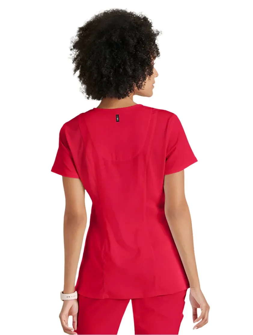 Grey's Anatomy Stretch™ by Barco Serena 3-Pocket Curved V-Neck Scrub Top