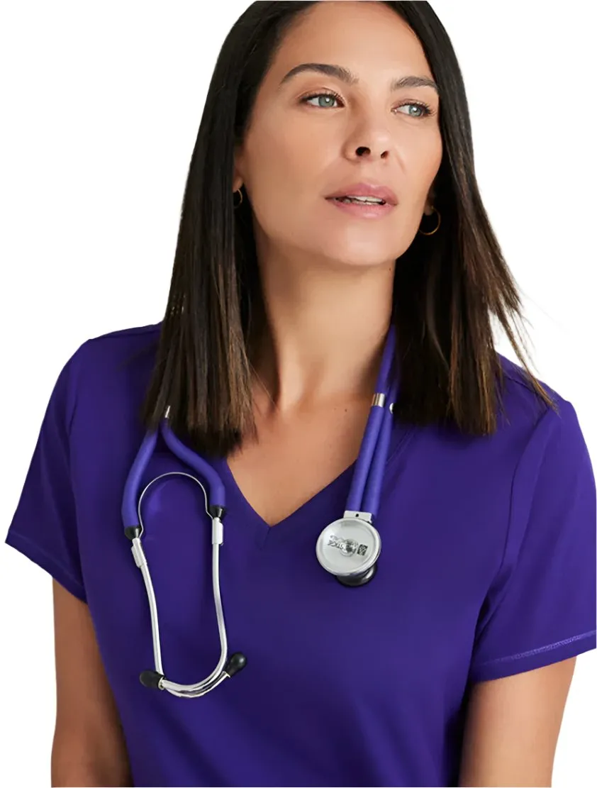 Grey's Anatomy Stretch™ by Barco Serena 3-Pocket Curved V-Neck Scrub Top