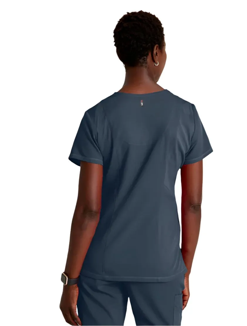Grey's Anatomy Stretch™ by Barco Serena 3-Pocket Curved V-Neck Scrub Top