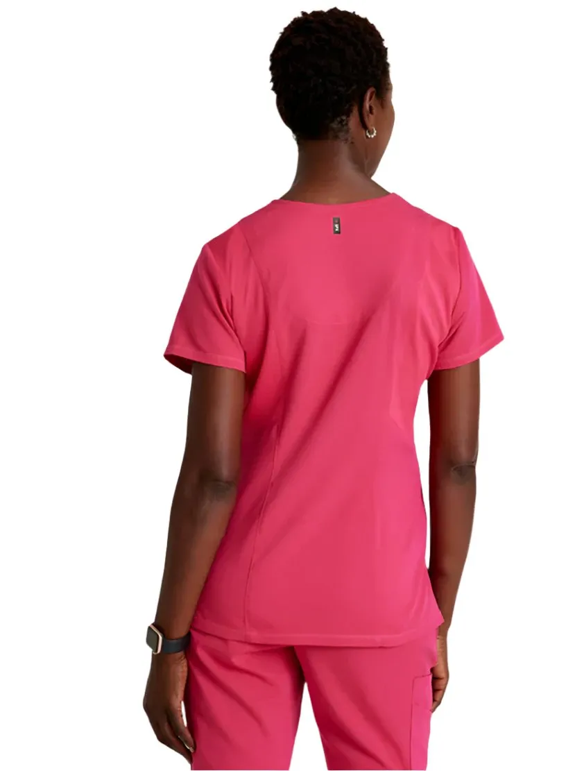 Grey's Anatomy Stretch™ by Barco Serena 3-Pocket Curved V-Neck Scrub Top