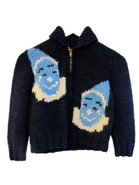 Hand-knit Circus-Themed Sweater - SOLD