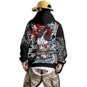 Hannya Mask Pullover Winter Hoodie