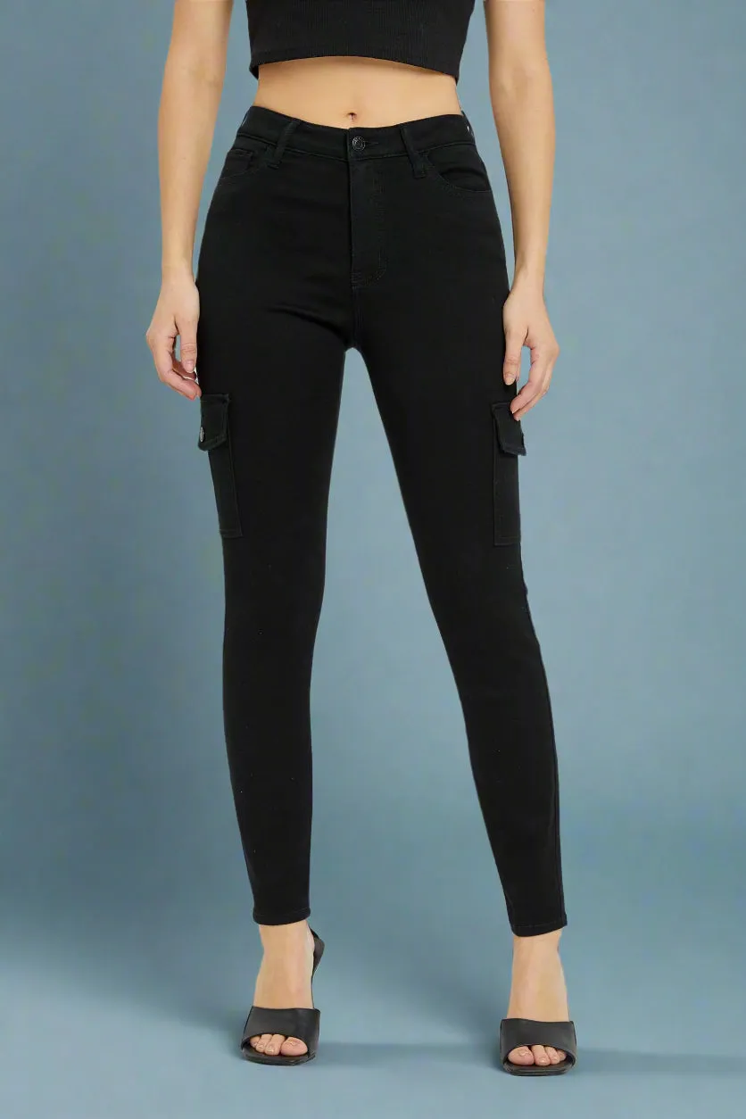 High Rise Cargo Pocket Skinny C11