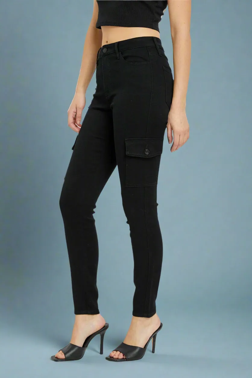 High Rise Cargo Pocket Skinny C11