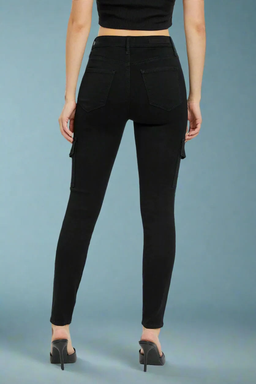 High Rise Cargo Pocket Skinny C11