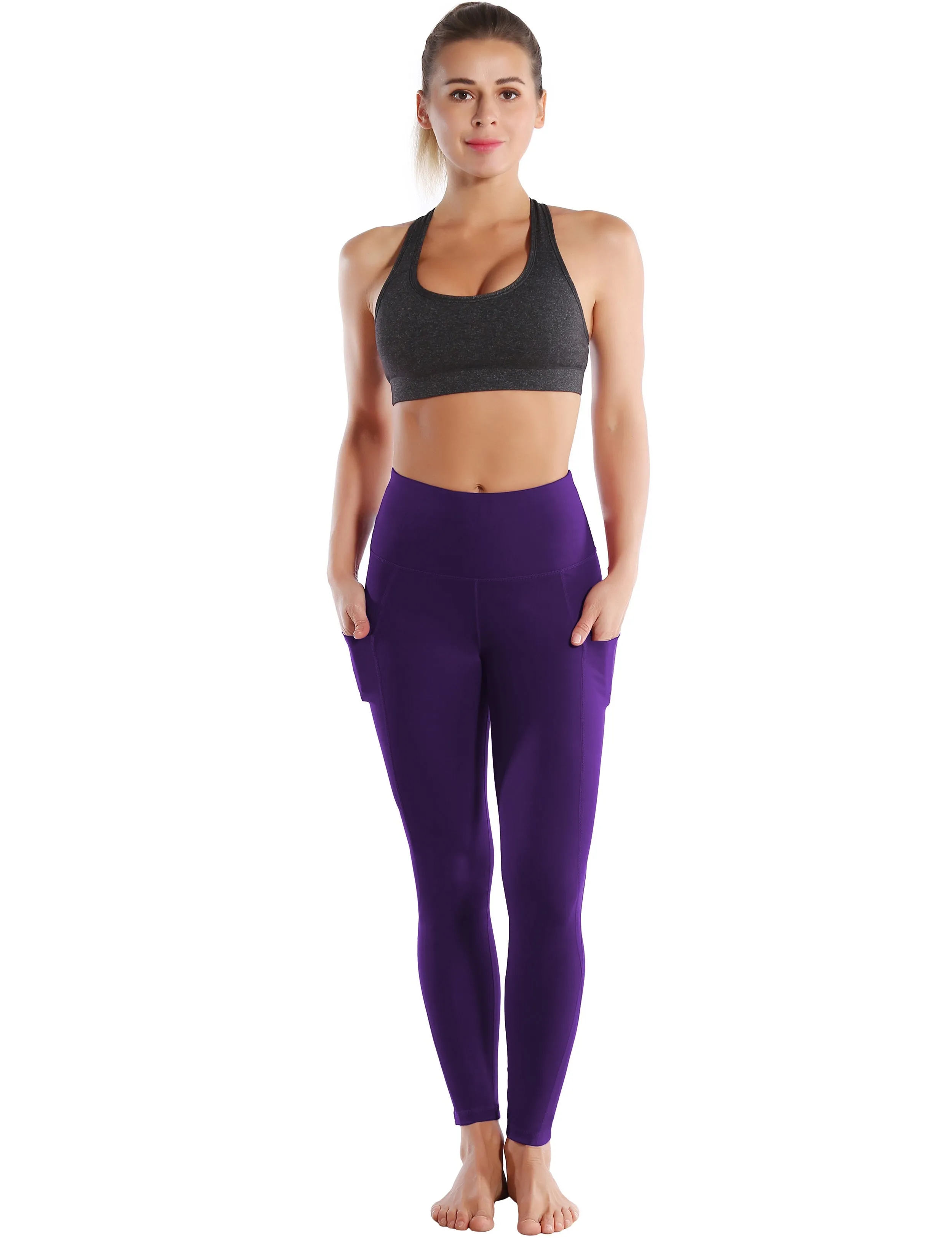 High Waist Side Pockets Golf Pants grapevine_Golf