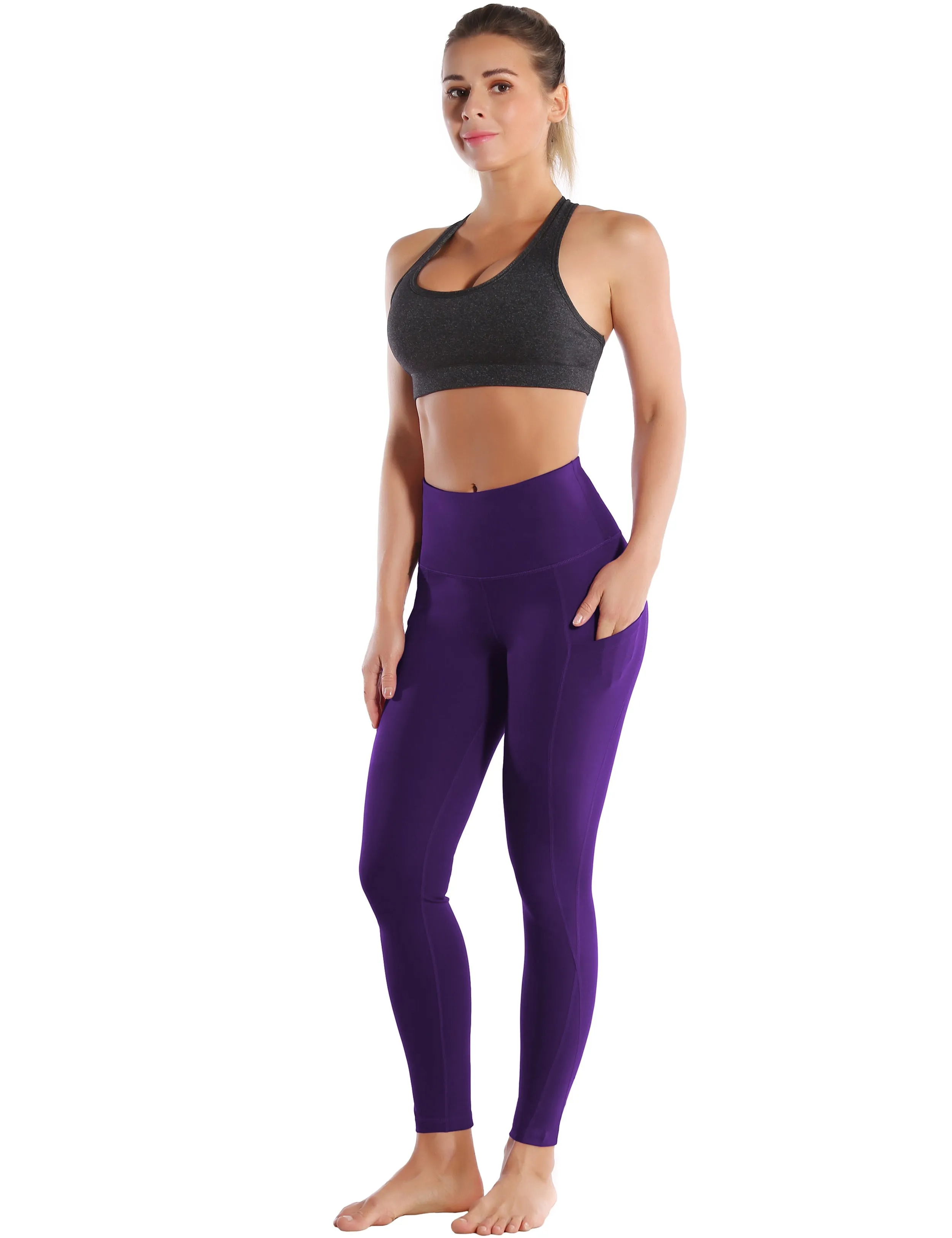 High Waist Side Pockets Golf Pants grapevine_Golf