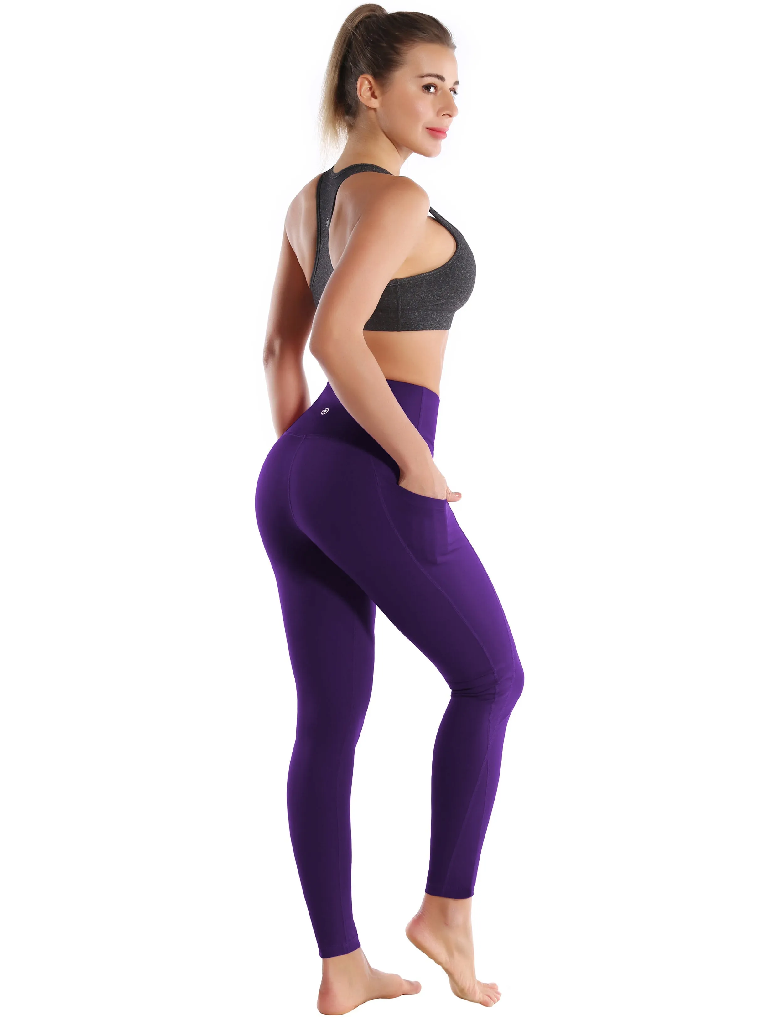 High Waist Side Pockets Golf Pants grapevine_Golf