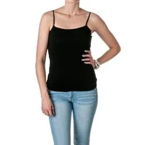 Hollywood Star Fashion Casual Basic Women's Semi-Crop Camisole Cami Tank Top With Adjustable Straps