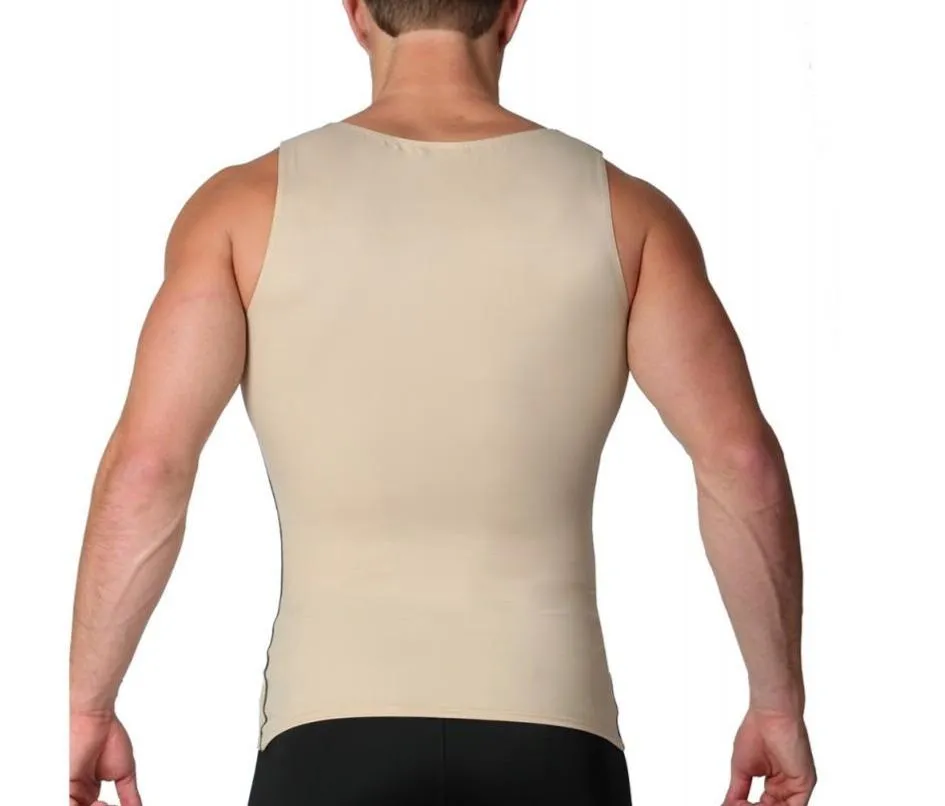 Insta Slim Active Compression Contrast Stitching Muscle Tank MA0221 by InstantFigure - InstaSlim - InstantRecoveryMD