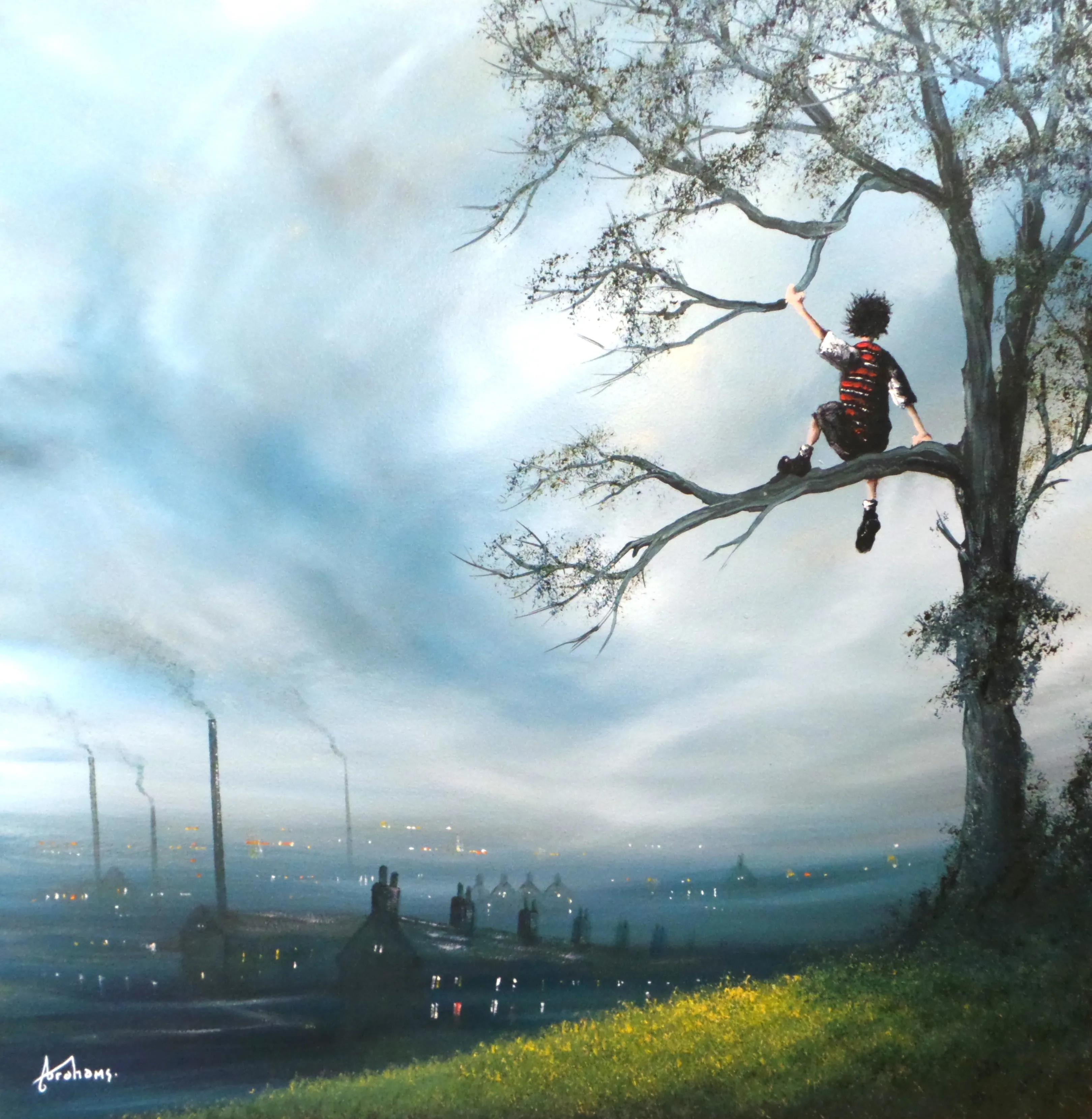 It's A Great View From The Top! Original by Danny Abrahams SOLD