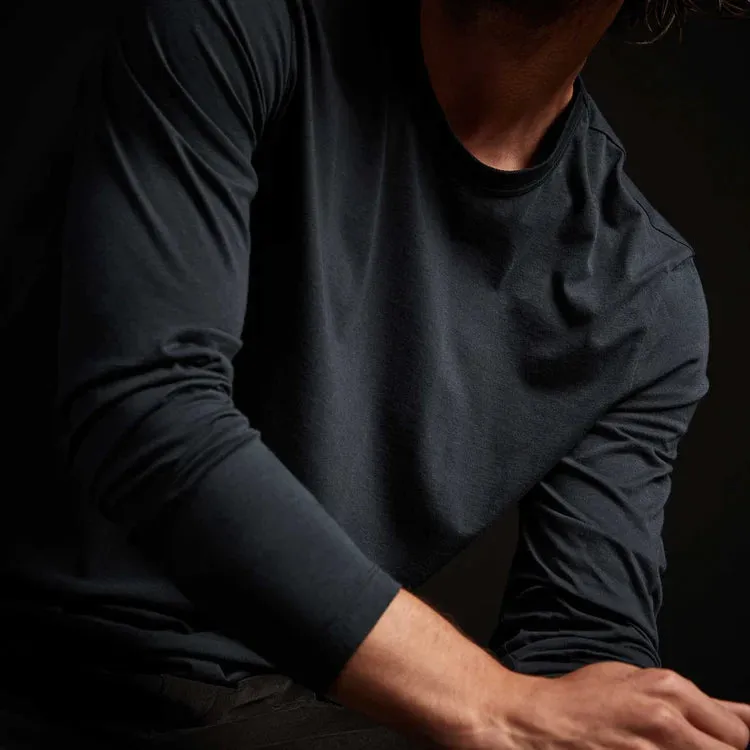 JAMES PERSE MENS LUXE LOTUS JERSEY L/S CREW - 4 COLORS