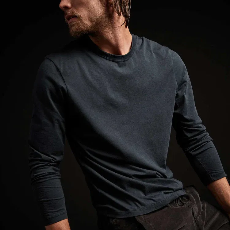 JAMES PERSE MENS LUXE LOTUS JERSEY L/S CREW - 4 COLORS