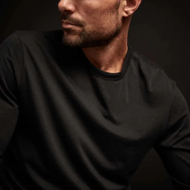 JAMES PERSE MENS LUXE LOTUS JERSEY L/S CREW - 4 COLORS