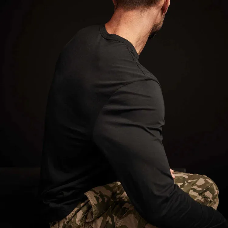 JAMES PERSE MENS LUXE LOTUS JERSEY L/S CREW - 4 COLORS