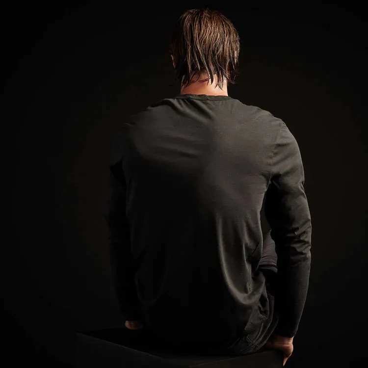 JAMES PERSE MENS LUXE LOTUS JERSEY L/S CREW - 4 COLORS