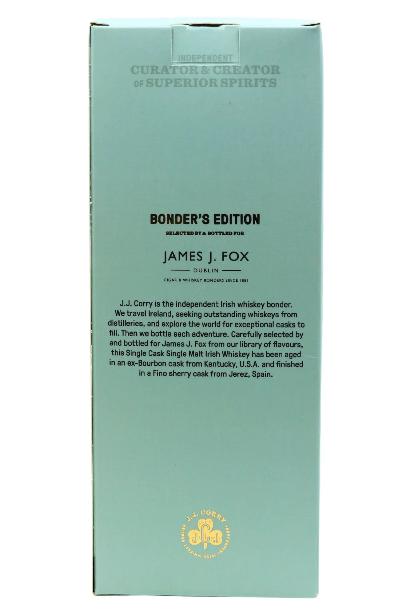 JJ Corry Bonder's Edition 21 Year Old Single Malt Fino Sherry Finish
