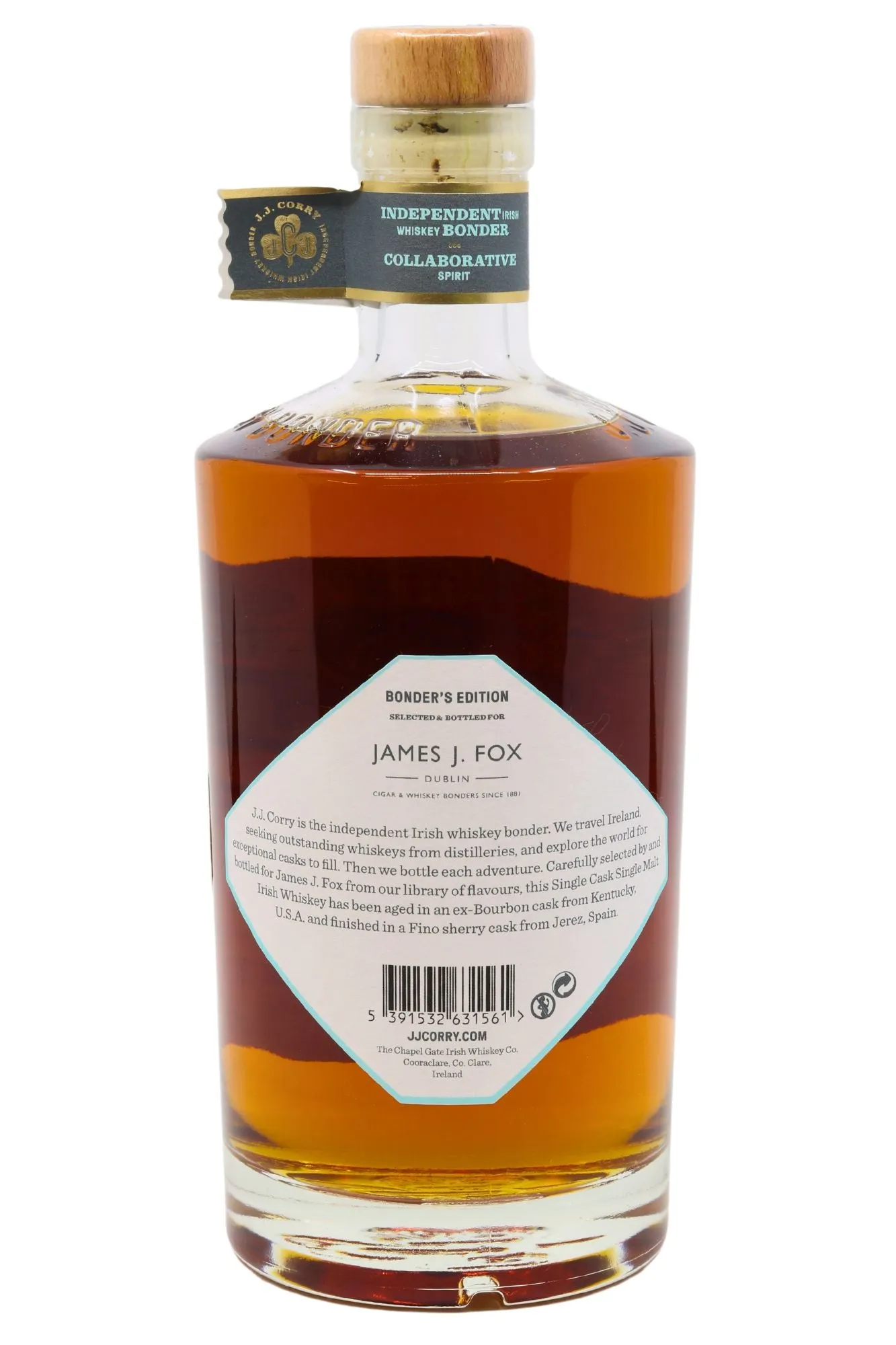 JJ Corry Bonder's Edition 21 Year Old Single Malt Fino Sherry Finish