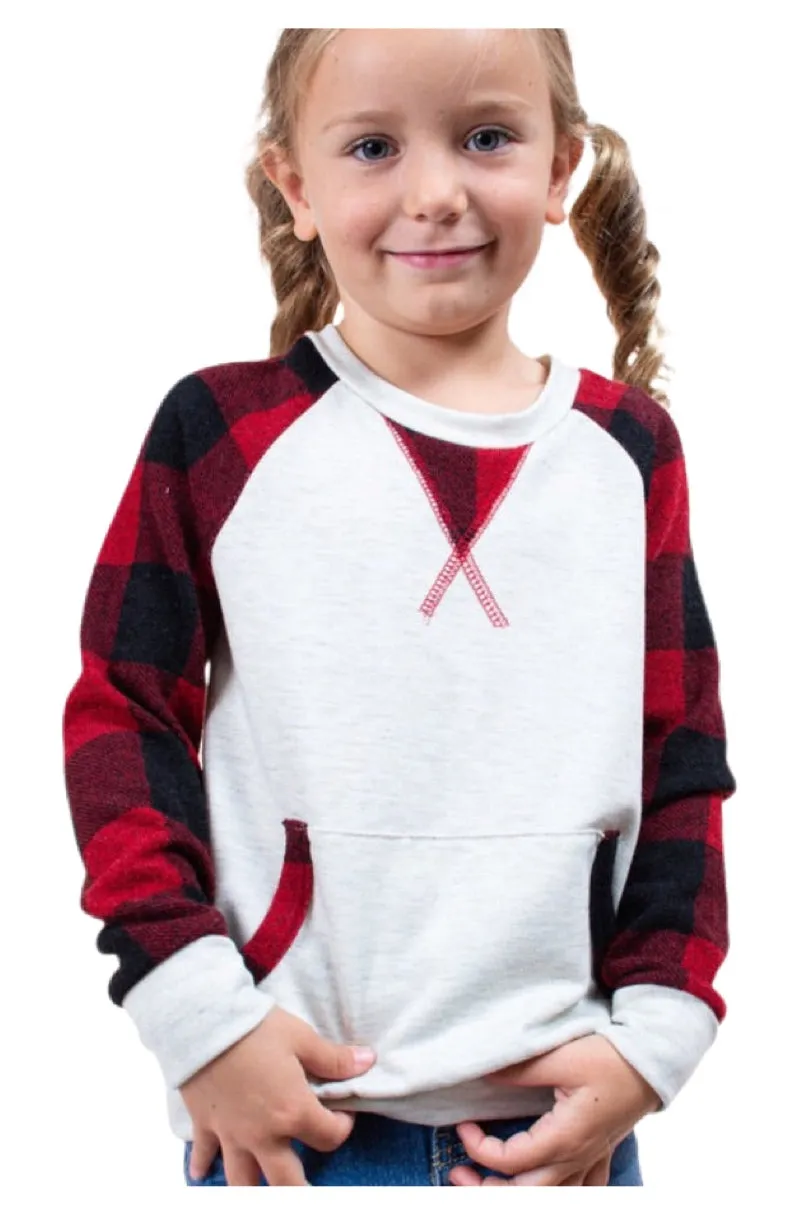 Kids Buffalo Solid Checkered Top Style 4556