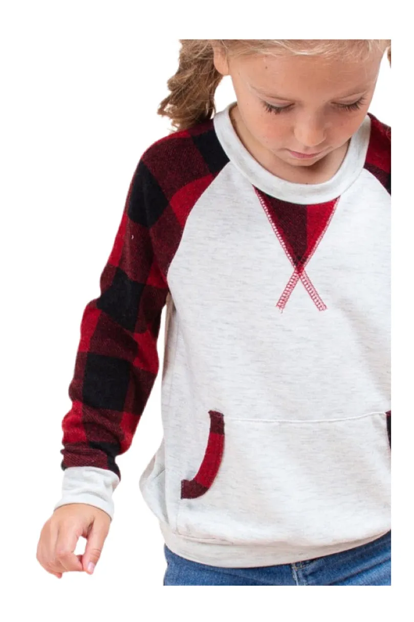 Kids Buffalo Solid Checkered Top Style 4556